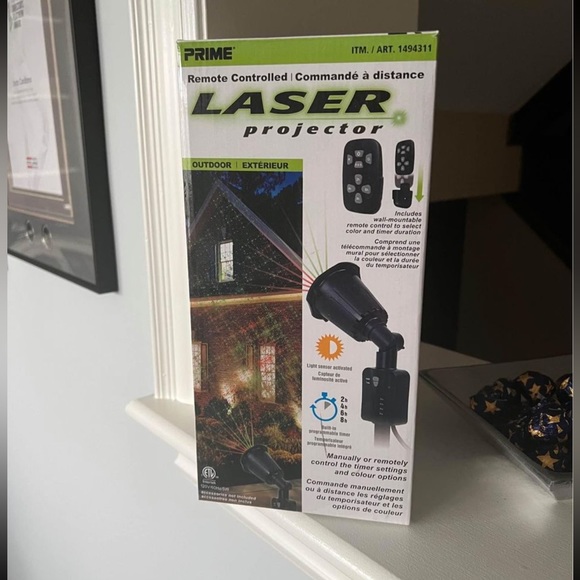 PRIME Remote Controlled Laser Projector CHRISTMAS Decor - Picture 5 of 8